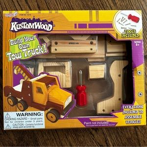 Wood Building and Painting Tow Truck Craft * Brand New